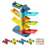 Kinder Auto Rampe | Motorik Fahrzeug Spielzeug | Interaktive Rampen Spielwelt zur Motorik Förderung für Kinder ab 3 Jahren