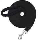 Dubest Schleppleine für Hunde,5M 10M 20M 30M Hundeleine Ausbildungsleine mit Weich Handschlaufe und Karabiner Robuste Nylon Trainingsleine für Kleine bis Große Hund (10M, Schwarz)