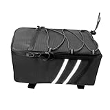 Gatuida Fahrrad Satteltasche für Mountainbike Multifunktionale Fahrradtasche PU Große Kapazität Sicheres Befestigungssystem für Verschiedene Fahrradtypen