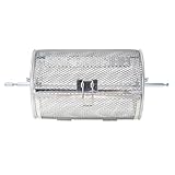 CIYODO Edelstahl Drehbarer Grillkorb mit Achse Rostfrei Drehbarer Grillkäfig für Backofen und Airfryer Praktisches Küchen röstwerkzeug für Gleichmäßiges Grillen und Backen