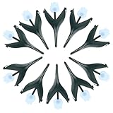 CIYODO 10 Stück Teiliges Tulpen Kunststoff Gartenzaun mit Dekorativer Rasenkante Wetterfeste Gartenbegrenzung für Blumenbeete und Rasen Stabile Kunststoffumrandung für Außenbereich und