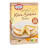 Dr. Oetker Käse-Sahne Torte, 6er Pack Kuchen-Backmischung für eine sahnige, locker-erfrischende Käsetorte, einfacher & gelingsicherer Käsekuchen, 6 x 385 g Kuchenmischung