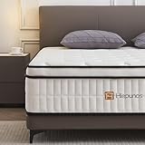 Hiepunos Matratze 90x200 cm 26cm Höhe Taschenfederkernmatratze Härtegrad H3,7 Zonen Federkernmatratze Orthopädische mit Comfort Memory-Schaum Schicht, Rückenentlastende, Öko-Tex Zertifiziert