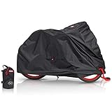 BARTSTR Fahrradabdeckung wasserdicht, Wetterfeste Fahrradgarage aus reißfestem Material, Oxford Fahrradplane Extra stark, hoher UV-Schutz, Schutzhülle für 1 Fahrrad bis 29' Zoll - 210x125x75 cm