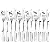 GRÄWE Fischbesteck 12-teilig, Fischset für 6 Personen, Fischgabeln, Fischmessser, Besteck-Set Edelstahl 18/10, poliert, spülmaschinengeeignet, Serie Spaten
