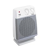 Fakir Heizlüfter Hobby HL 600 – Heizlüfter für das Badezimmer, 2000 Watt mit 2 Heizstufen, Ventilatorfunktion, Tropfwasser- & Überhitzungsschutz, Drehregler & Betriebskontrollleuchte