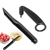 Obstschneider – Mehrzweckwerkzeug in V-Form für Obst und Küche | Küchenschneider mit komfortablem Griff | für Restaurants, Camping, Wohnungen, Gärten, Wohnwagen, Partys