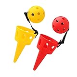 Garneck 2 Sätze Ballfangspiel für kinderspielzeug sankastenspielsachen Kid Toys Toys für den Strand Children Toys Scoop-Ball-Spiel Schaufelball Spiel fangen