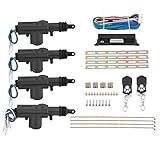 AYNEFY Auto Türschloss Keyless,Auto Zentralverriegelung Universal-Auto viertürige Single-Fernbedienung Zentralschloss-Kit Zentralverriegelung