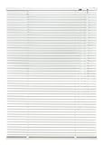 Unbekannt Alu Jalousie Weiß - Breite 40 bis 240 cm - Höhe 130/160 / 220 cm - Tür Fenster Rollo Jalousette Aluminium Fensterjalousie Lamellen Metall (40 x 130 cm)