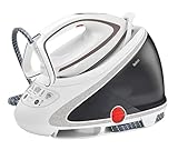 Tefal Dampfbügelstation Pro Express Ultimate, 7,7 Bar, 155 g/Min. Kontinuierlicher Dampf, 500 g/Min. Extra-Dampfstoß, 2600 Watt, Kalk-Kollektor, Bügeleisen Dampfstation, weiß/grau, GV9567