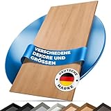 Tischplatte 140x70 | Arbeitsplatte, Küchenplatte, Schreibtischplatte aus Holz | Dekorplatte in Holz-Optik oder Unidekor für Tischbau | Esstischplatte, Küchenarbeitsplatte, Bürotisch & mehr