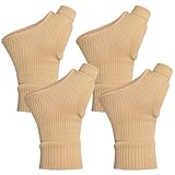 Xoeryoy 2 Paar Daumenbandage, weiche elastische Handgelenk-Kompressionsmanschette mit Gel-Pads, atmungsaktive Handgelenk- und Daumenbandage zur Linderung von Sportschmerzen bei Sehnenentzündungen, L