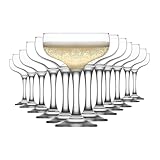 LAV Coupé Champagnergläser, Sektschalen 12er Set 100% BLEI FREI Spülmaschinenfest Coupe Gläser, Martinigläser, Champagner Gläser, Sektschale, Cocktailschale, Cocktail Gläser, Coupette Glas
