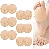 DAWRIS Vorfußpolster 6 Paar Vorfuß Schuhe Pads Metatarsal Pads High Heels Vorfuß Pads, Mittelfußpolster Weiche Ballenpolster Vorfuß Wiederverwendbar Zehlinge Fussballenpolster Vorfußpolster Fußpolster