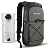 CHIMONA Trinkrucksack, Laufrucksack Herren Damen, Rucksack mit Trinkblase 2L, Leicht Trinkweste Laufweste, Fahrradrucksack Wasserrucksack für Laufen, Wandern, Hydration Backpack
