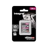 Integral 128GB Compact Flash Karte UDMA-7 1066x Speed VPG-65 160MB/s Lesen und 135MB/s Beschreiben Professionelle High Speed Speicherkarte