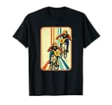 Vintage 80er Jahre BMX Racing Rad Distressed Grafik T-Shirt