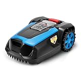 LEADZM Mähroboter Rasenroboter, Rasenmäher Roboter, Bis zu 1200m², Bluetooth & WLAN, Selbstladend, Schnitthöhe 25-65 mm, 47% Steigung, 22 cm Schnittbreite, IPX5 Wasserdicht