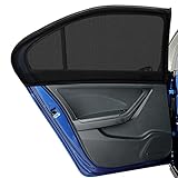 DIZA100 Auto Sonnenschutz Baby für Kinder Erwachsene Haustiere, 2 Stück Universal Sonnenblende Auto Netz mit UV Schutz/Blendschutz, Autofenster Sonnenschutzrollos Heckscheibe (L)