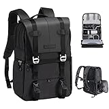 K&F Concept Kamerarucksack, Camera Bag für Fotografen, Fotorucksack Kamera Rucksack mit 15-15,6-Zoll-Laptopfach, kompatibel für Canon/Nikon/Sony/DJI Mavic Drone (20L)
