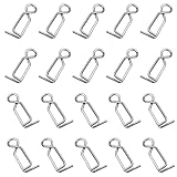 YHAILI Fast Lock Clip 20 Stück Angelclip Edelstahl Clip für Blasrohr Tintenfisch Jigs Schnellwechsel Köderclip Tackle Connector