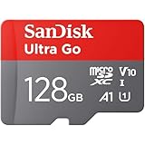SanDisk Ultra Go Micro SDXC Speicherkarte 128 GB + SD Adapter (Für Android Smartphones und Tablets, bis zu 150 MB/s Lesegeschwindigkeit) A1, Full HD Video, UHS-I, Class 10, U1, Für Amazon