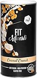 nu3 Fit Protein Müsli Coconut Crunch - 450 g Proteinmüsli aus Kokosnuss, Mandeln, Guarana & Matcha als natürlicher Wachmacher - 36% Eiweiß mit nur 4% Zucker - Ideal für Sportler - vegan & glutenfrei