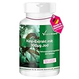 Kelp Extrakt mit Jod 300mcg - 360 Tabletten ! 1-JAHRES-VORRAT ! - Hochdosiert und vegan | Vitamintrend®
