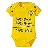 BVB Kinder Babybody, gelb/schwarz, 86/92, 2466553