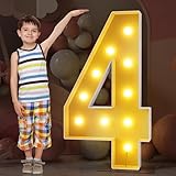 Festzelt-Leuchtzahlen, große LED-Zahlen, Buchstaben, Schild, Zahlen, große leuchtende Zahlen, Buchstaben, LED-Leuchten, Hochzeit, Geburtstag, Party, Zuhause, Karton mit Glühbirnen, vorgeschnittenes Se