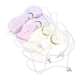 LRXIYODE 4 Stück Teiliges Kühlende Augenpads aus Hautfreundlichem PVC Wiederverwendbare Eismaske zur Linderung von Augenringen Schwellungen und Migräne Tragbare Kältekompresse für Schlaf