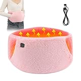 Tragbares Heizkissen, Wärmekissen Elektrisch Wärmegürtel Rücken mit 3 Stufen Elektrisches Heizkissen Kabellos mit Hand-in-Design Perioden Wärmegürtel Heating Pad Rückenwärmer für Frauen (B)