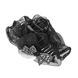 SAFIGLE Retro -Strass -Haarnadeln Vintage Haarspangen mit Strass schwarze Haarklammer Bowknot -Haarclip Vintage Klauenclips Dekorative Klauenclip Retro-Haarspange Haarbogenkrallen Plastik
