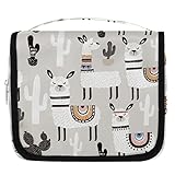 Llama Reise-Kulturbeutel, Llama, Kaktus, Kulturbeutel, Unisex, hängende Toilettenartikel, Kosmetik, Make-up-Organizer