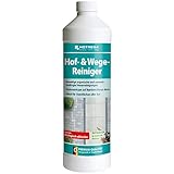HOTREGA Hof- & Wege-Reiniger Konzentrat 1 Liter | Tiefenwirksamer Reiniger für Außenflächen, Gehwege, Terrassen und Steinplatten | Lösemittelfrei
