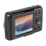 Digitalkamera, HD Kamera Fotokamera Digitalzoom Kompaktkamera 2,4 '' LCD Digital Kamera für Kinder Teenager Studenten Senioren Anfänger 16MP 720P 30FPS 16X (Schwarz)