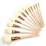 XCSJ 12 Pcs Paint Brush Set Premium Keramik Kunst Malpinsel Pinsel Wasserfarben Artist Brushes Professionell Pinsel Set für Aquarell, Acryl, Öl, DIY Basteln und für Anfänger, Künstler