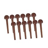 JOINPAYA 12Stücke Oud Stimmwirbel Professionelle Zubehörteile Für Saiteninstrumente Braune Holzoptik Für Oud Instrumente Hochwertige Oud Tuning Pegs