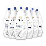Dove Feuchtigkeitsspendendes Duschgel, Formel mit dermo-natürlicher Feuchtigkeitspflege, mit 1/4 Feuchtigkeitscreme, dermatologisch getestet, Duschgel für Damen und Herren, 100% recycelte Flasche, 6