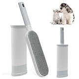 Ulluthu Fusselbürste Tierhaare, Tierhaarentferner Wiederverwendbare Doppelseitige Kleidung Fusselbürsten Selbstreinigende Fusselbürste, Haustier Bürsten zum Katzenhaare und Hundehaare entfernen
