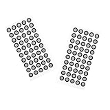 ULTECHNOVO 2 Blätter Hochreflektierende Reißfeste Markierungspunkte pro Kompatibel Einfache Installation Reflektionspunkte für Präzises Scannen