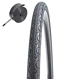 FengCan 700C Fahrradreifen 28-622 700x28C Fahrradreifen faltbar und 28 Zoll Fahrradschlauch 700x25/32C Presta Ventil 60mm, passend für 700 x 28C 28x1.10 City/Rennrad Fahrrad Reifen Ersatzrad (Eine)