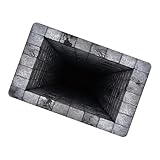 3D-Teppiche, Optische Täuschung – Rutschfeste, Schnell Trocknende Matte, 80 X 50 Cm Großer Teppich | Dreidimensionales Lochdesign Mit Langlebigen, Maschinenwaschbaren Eigenschaften, Perfekt Für Thanks