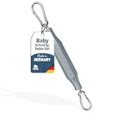 Schwingfeder Set für die Federwiege Baby und Baby Hängematte, Made in Germany, Speziell für die Baby Federwiege inkl. 2 Karabiner
