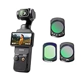 DJI Osmo Pocket 3 Bundle, vlog Kamera 4K mit 1-Zoll-CMOS und 4K/120 fps Video, 3-Achsen-Stabilisierung, digital Kamera, schnelles Scharfstellen (Filter 3-Set)