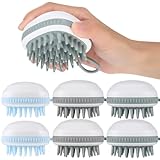 ARTIBETTER 6 Stück Kopfhautmassage Flexible Silikonbürsten Tragbar für Kopfhautpeeling und Haarpflege Anti Schuppen zur Des Haarwachstums für Haushalt und Reisen