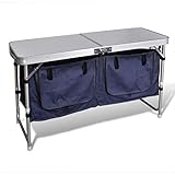 Rantry Faltbarer Campingschrank mit Aluminiumrahmen Campingmöbel
