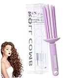 Lockenwickler-Kamm, Luftvolumen-Kamm für lockiges Haar mit rutschfestem Griff, flauschiges Styling-Haar-Volumizer-Werkzeug für Damen, Freizeitkleidung oder besondere Anlässe