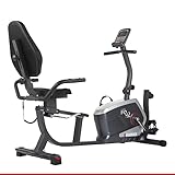 HAMMER CleverFold RC5 Liegeergometer, platzsparendes Fitnessfahrrad zum Klappen, Ergo-Bequemsitz mit Rückengesundlehne, Handpulssensoren, 19 Trainingsprogramme, 133 x 62 x 95 cm